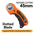 45mm Rotary Perforating Cutter | Roller Dotted Blade Cutter | Perfect for Making Raffle Tickets and Vouchers | Smooth Rolling Blade Makes Neat Dotted Lines |  Knife DIY Patchwork Sewing Quilt. 