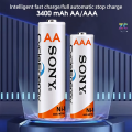Sony Cycle Energy 4300mAh Rechargeable Battery AAA /AA NiMH Long Lasting Use. 