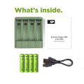 GP Recyko AA 2100mah x 4pcs with Everyday Charger (GPB421/210AAHCE-2B4). 