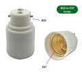 B22 Pin cap to E27 Screw cap lamp holder converter. 