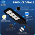 (Preorder) KKSKY Solar Light 400w 600w Remote Control Street Light Solar Street Light IP67 Waterproof With Remote Body Sensor Bright Like Daytime Solar Street Light Solar Street Light Street Light Solar Light Spotlight Garden Light (with Pole). 