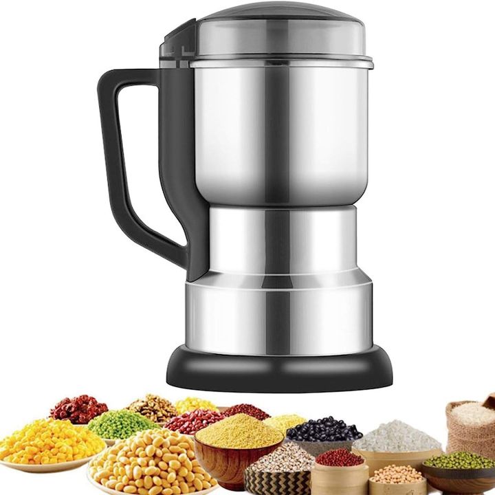 Coffee Grinder Electric, Coffee Bean Grinder Electric Mill Spice Grinder, Low Noise, 400W Powerful Stainless Steel Blade, Cord Stora(Crusher)