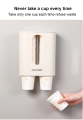 Disposable Cup Holder Water Dispenser Dustproof Cup Holder Wall Mount Double Tube Paper Cup Rack. 
