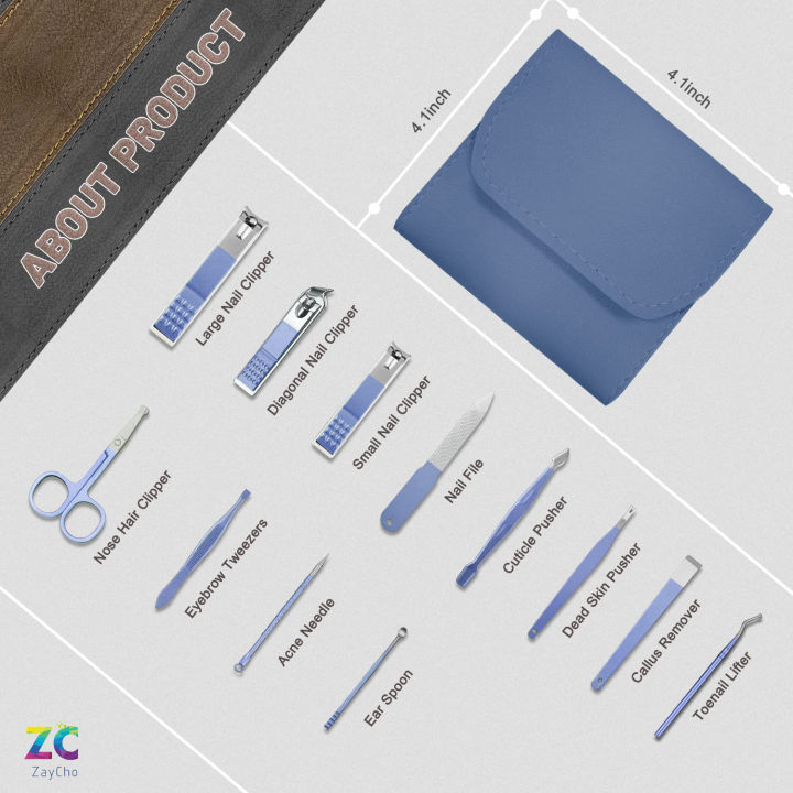 Manicure%20Set%20Nail%20Clipper%20Set%20Pedicure%20Kit%20Manicure%20Kit%20Professional%20Nail%20Kit%2012%20in%201%20For%20Toenail%20Fingernail%20-%20Image%202