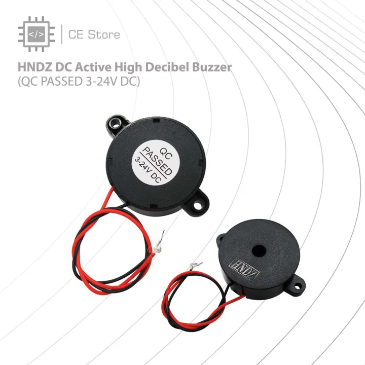 HNDZ DC Active High Decibel Buzzer  (QC PASSED 3-24V DC)