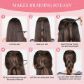 Golden Pyae Magic Hair Styling Tools Set DIY Hair Braiding Braider Accessories Hairpin Twist Bun Barrettes Hair Clips for Women Hairdressing. 