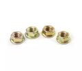 ရွှေရောင်ကော်လံပန်းခေါင်း Hexagon nuts with flange. 