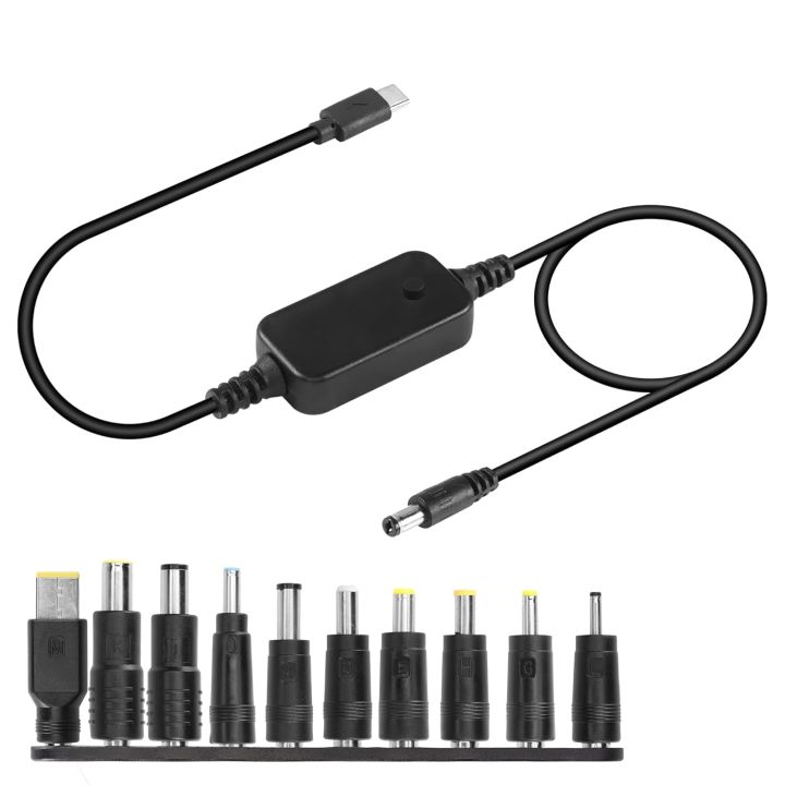 USB%20C%20to%20DC%20PD%20Adapter%20Cable%20with%2010%20Connecor%20Tips,Type-C%20to%20DC%20Power%20Cable%20Output%20Adjustable%20Voltage%205V-9V-12V-15V-20V%20PD%20Fast%20Charging%20Cable%20-%20Image%209