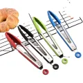 Stainless Steel Food Clamp Kitchen High-temperature Resistance Steak Food Clip Silicone Heat Resistant Barbecue Clamps. 