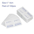 100pcs/box Disposal Alcohol Pred Pads 4 x 4cm Alcohol Wet Wipes Swabs for Musical Instrument Nail Art Computer Mobile Phone Cleaning Extenal Use Only. 