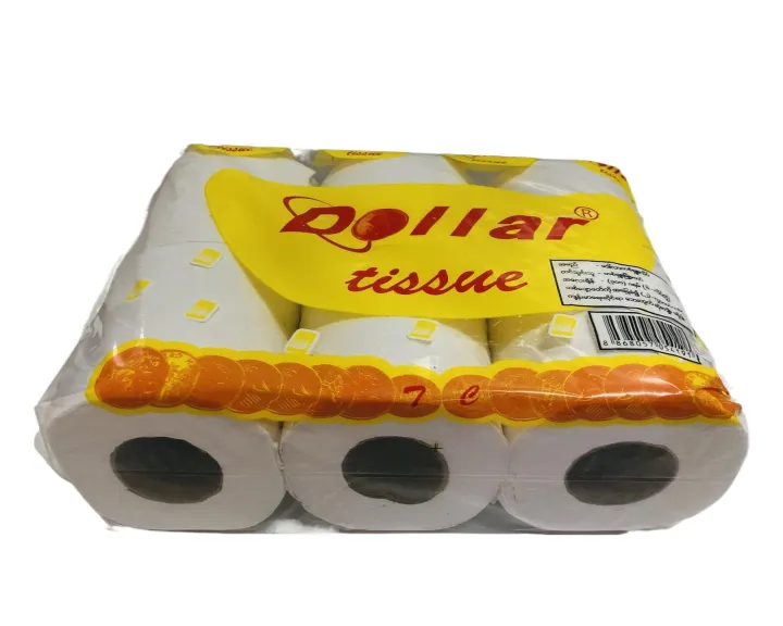 Tissue%20Dollar%20White%206'%20Rolls%202ply%20-%20Image%203