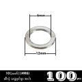 10 [၁မတ်] (#M6) သတ္တုဝါရှာ Oil Sealing Metal Washer. 