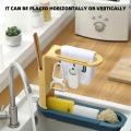 Kitchen Sink Drain Retractable Drain Basket Chopsticks Storage Cage Towel Rack Kitchen Cleaning Supplies Storage Basket. 