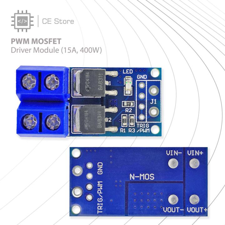 PWM MOSFET Driver Module (15A, 400W) -  CE Store