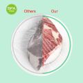 50pcs Disposable Plastic Food Cover Wrap Elastic Food Lids Refrigerator fruit food Stretch Dustproof Bowls Cups Cover. 