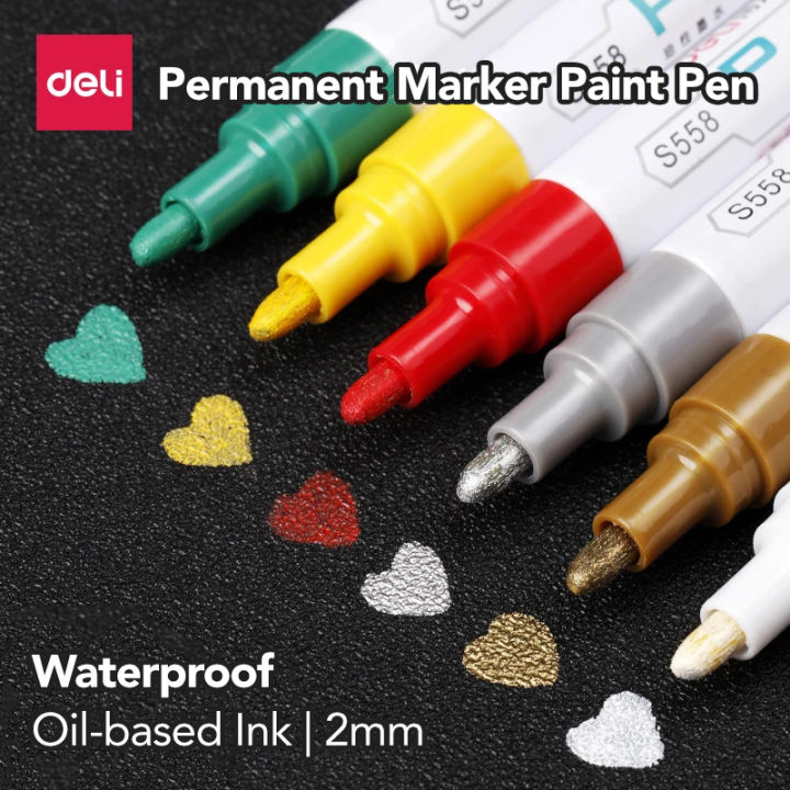 Deli%20Makers%20%7C%20Oil%20Paint%20Pen%202.0mm%20%7C%20Graffiti%20Pens%20%7C%20Waterproof%20Permanent%20%7C%20Color%20Art%20Supplies%20Drawing%20DIY%20-%20Image%202