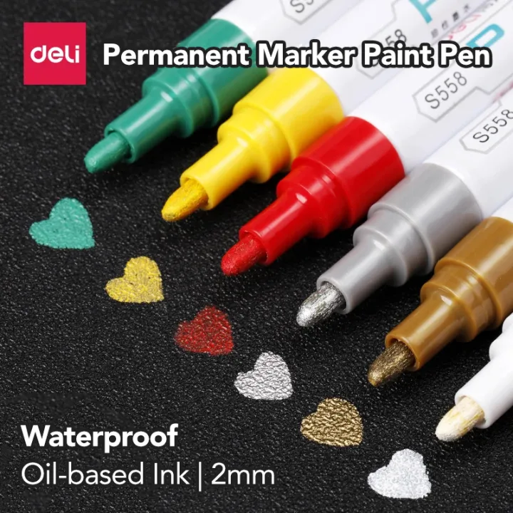 Deli%20Makers%20%7C%20Oil%20Paint%20Pen%202.0mm%20%7C%20Graffiti%20Pens%20%7C%20Waterproof%20Permanent%20%7C%20Color%20Art%20Supplies%20Drawing%20DIY%20-%20Image%202