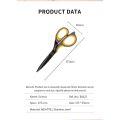 DELI Stainless Steel Black Blade Scissors Home Multi-function Office Anti Rust Scissors Stationery Handmade Craft Paper Fabric Cutting Tools. 