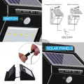 EsoGoal Outdoor Lighting Sensor Solar Wall light 30 LED Solar Lights with Separable Solar Panel Waterproof Solar Powered Motion Sensor Light Wireless Security Lights Outside Wall Lamp for Driveway Patio Garden Path. 