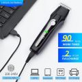 Kemei All in One Men Beard Rechargeable Hair Trimmer Electric Hair Clipper Body Nose Ear Eyebrow Trimmer 5 in 1 Hair Cutting Machine Set with LED Display (KM-7933). 