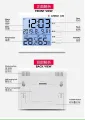 CHIGO Clock, Room Thermometer with Humidity Incubator Meter | Accurate Temperature Indicator | Wall Mounting LCD Digital Clock | Automatic Backlight (Blue Light) and No Backlight | Day with Date | Comfort Remider. 