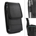 Nylon Holster Black Carrying Cell Phone Holder Belt Clip Holster Case Pouch For Mountaineering  ''5.2-5.5 inch5.7- 6.3''. 