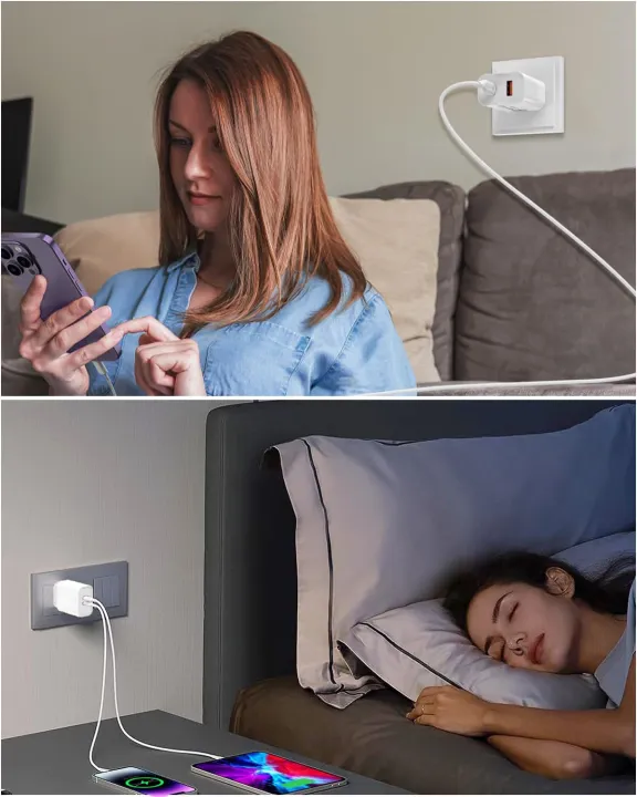 USB%20C%20Wall%20Charger%2020W%20Type%20C%20Fast%20Charger%20Block%20Plug%20Dual%20Port%20PD%20+%20QC3.0%20USBA%20Charging%20Brick%20Cube%20-%20Image%205