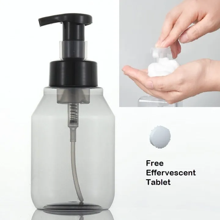 Foam%20Hand%20Soap%20Dispenser%20250ml,%20Liquid%20Foaming%20Pump%20PET%20Plastic%20for%20Bathroom%20Kitchen%20Toilet%20-%20Image%202