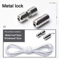 No Tie Shoelaces Elastic Metal Lock Round Shoe Laces For Kids Adult Sneakers Quick Shoelace Lazy Shoe Laces Strings. 