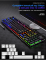 104 Key V4 Mechanical feel Keyboard USB  Wired LED Backlit  YINDIAO  Gaming Mechanical feel Keyboard. 