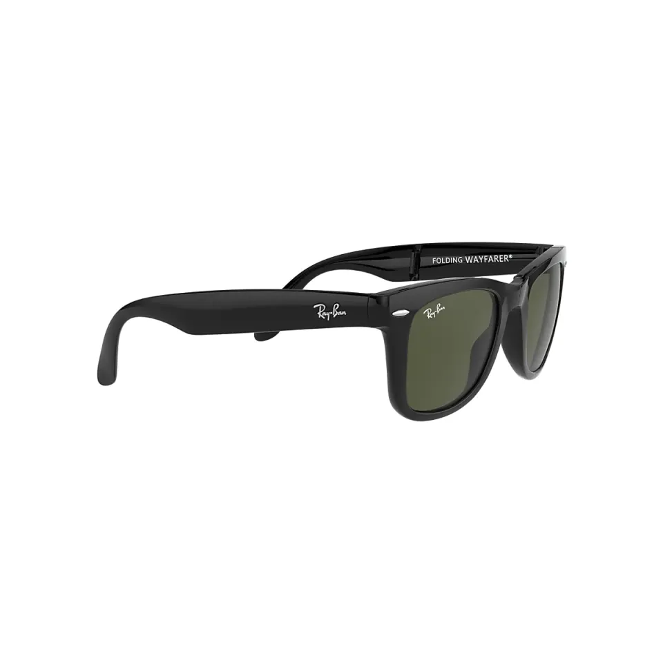 Ray-Ban Black Matte Folding Wayfarer Classiic Sunglasses Diameter