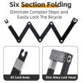 (Preorder)Western Folding Zinc Alloy Bicycle Lock Motorcycle Riding Portable Anti-theft Lock Equipment Bike Lock Road Bike MTB စက်ဘီးသော့. 