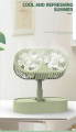 Double Motor Folding Table Top Fan With Detachable 18650 Battery. 