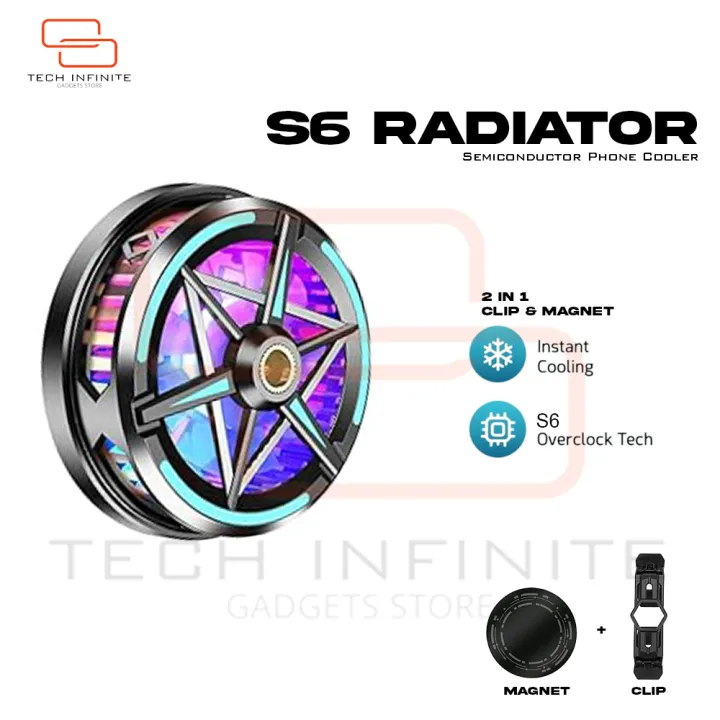 Tech%20Infinite%20S6%20Semiconductor%20Gaming%20Radiator%20Cooling%20Fan,%20Colorful%20RBG%20Light,%20Powerful%20Magnetic%20Suction,%20Magnetically%20Fixed%20Back%20Clip%20Digital%20Display%20Fast%20Cooling%20Semiconductor%20Ultra-quiet%20and%20Low-noise%20E-sports%20Gaming%20Radiator%20-%20Image%202