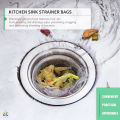 Kitchen Sink Strainer Mesh Bag，25 PCS Sink Strainer Bag, Disposable Sink Drain Filter Bags for all Sizes of Sink Strainers for Kitchen and Bathroom. 