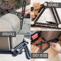 Clover Heavy Duty Aluminum Alloy Angle Template Tool  Multi Function Universal Layout Measuring Ruler   Aluminum Alloy Six-fold Ruler Tile Opening Locator Universal Puncher. 
