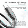 (Preorder) Essager 3A Type C Micro Usb 0.25m/1m/2m/3m Data Charging Cable Fast Charging Cable For Android Mobile Phone Type C Charging Cable ဖုန်းအားသွင်းကြိုး. 