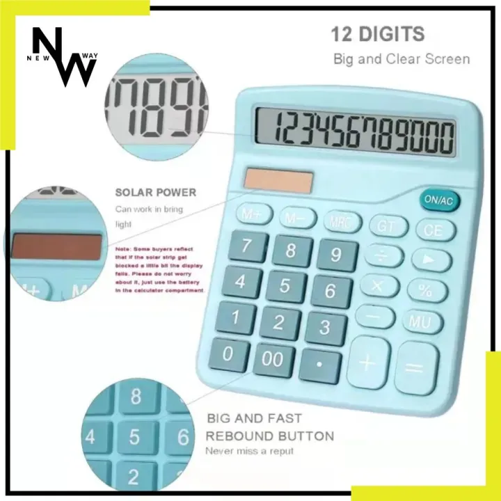 Dexin%2012%20Digits%20Desktop%20Calculator%20For%20Office%20(Solar/Battery)%20-%20Image%203