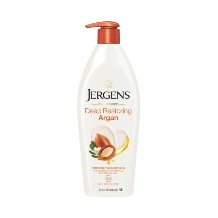 (Preorder)JERGENS%20Oil-Infused%20Deep%20Restoring%20Argan%2024-Hour%20Moisturizer%20Body%20Care%20496ml%20BEAUTRIUM%20Buttrium%20Jurgens%20-%20Image%203