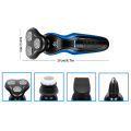 DS-9166 4-in-1 Beard Shaver Electric Beard Sideburn Nose Hair Trimmer LED Display USB Rechargeable Shaving Tool. 