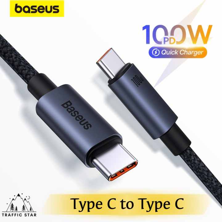 Baseus PD 100W Type C to Type C Charging Cable