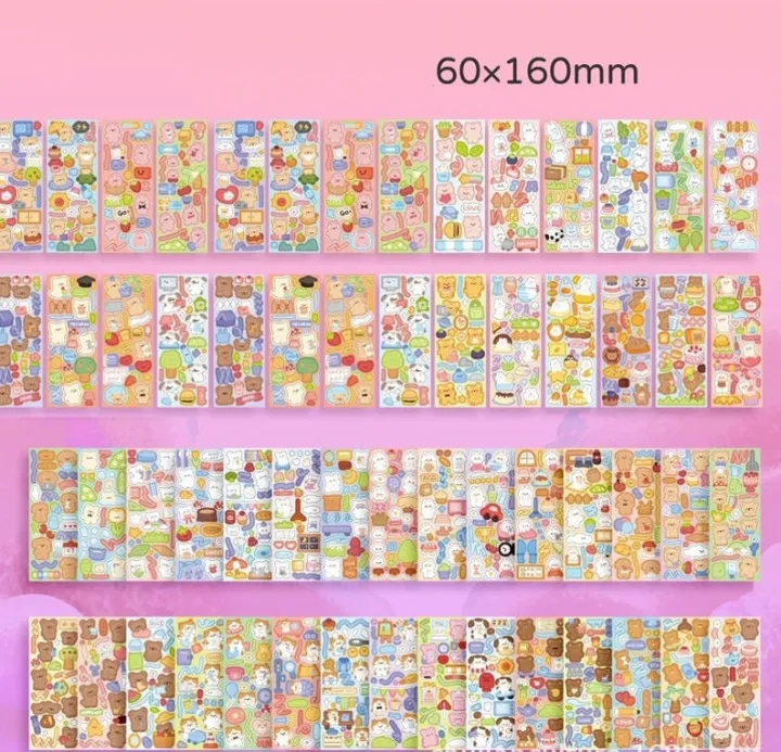 Mystery Package Random Cute Stickers 10pcs Long Sheet Decor Stickers ...