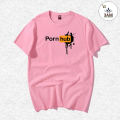 Porn Hub T Shirt: Ethos of Elegance: Porn Hub logo Inspired Signature T- Shirt Ensemble, comfortable. 