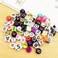 DIY Jewelry Accessories Letter Beads Handmade Beaded Material Acrylic. 
