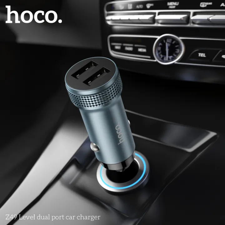 (Preorder)HOCO%20Z49%20Level%20dual%20port%20car%20charger,%202%20USB%20ports%20charger,%20supports%20fast%20charging%20-%20Image%204
