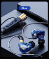 HiFi Wired Headphones with Microphone Noise-Cancelling Dynamic Earphones In Ear Earbuds Bass Headset. 