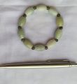 Jade Barrel beads bracelet,  ကျောက်စိမ်းဘုံပုတီးညှပ် လက်ပတ်၊. 