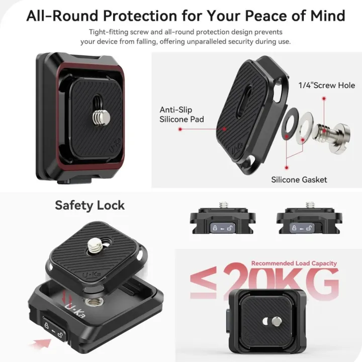(Preorder)%20Ulanzi%20UKA01%20Uka%20Quick%20Release%20Plate%20and%20Base%20Kit%20New%20quick%20release%20plate,%20supports%20Uka%20and%20F38%20system%20plates%20-%20Image%204