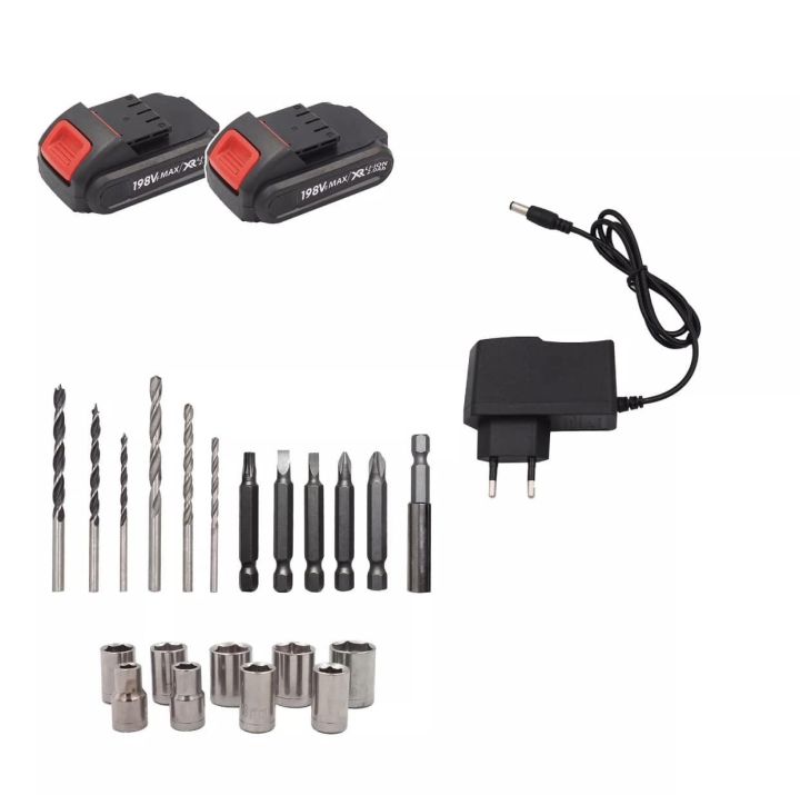 Molita တံဆိပ် drill battery 198V 2လုံးပါ