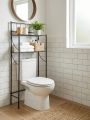 Multi-Layer Toilet Storage Rack – Space-Saving Bathroom Organizer Shelf. 